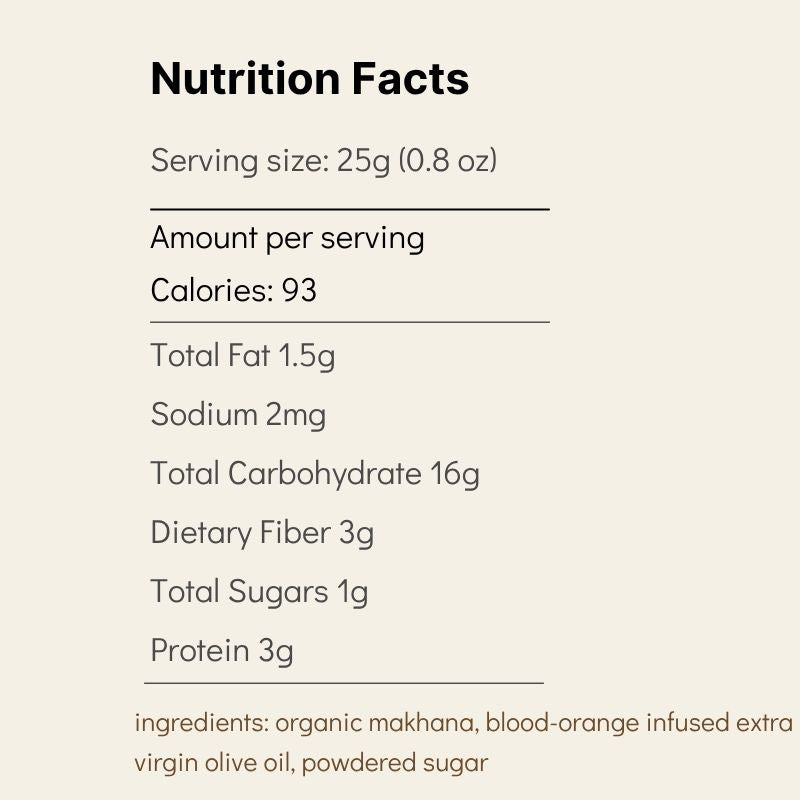 Makhana Project — Sweet Citrus Popped Water Lily Seeds